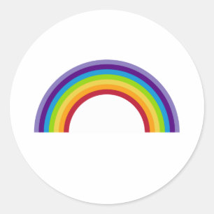 Adesivo Folha simples do Rainbow Sticker