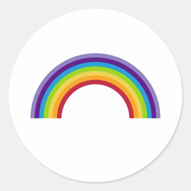 Adesivo Folha simples do Rainbow Sticker (Frente)