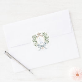 Adesivo Folha Tradicional com Arco | Casamento Monograma