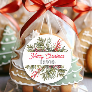 Adesivo Folhagem bonito de Natal Botânico