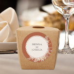 Adesivo Folhagem Botânica Terracotta Casamento Personaliza<br><div class="desc">Baquetas de casamento simples, quentes e sujas num dueto de terracota e creme. Um design botânico com painel de convite, emoldurado com folhas de aquarela e folhagem em tons de ferrugem de canela amarelo-amêndoa e ouro. Design elegante, com estilo moderno. Por favor, navegue na minha loja - coleção de direitos...</div>