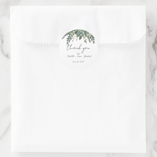 Adesivo Folhagem de Jardim Natureza Verdura Casamento Agra (Bolsa)