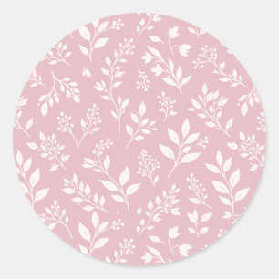 Adesivo Folhagem de Outono Neutra - Rosa Suave