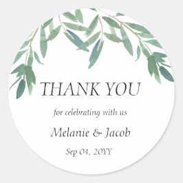 Adesivo Folhagem Verde Elegante