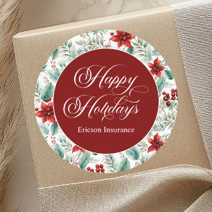 Adesivo Folhagens de Natal Corporativas Poinsettia