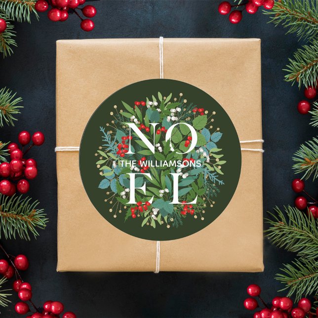 Adesivo Folhagens e Bagas de NOEL (Criador carregado)