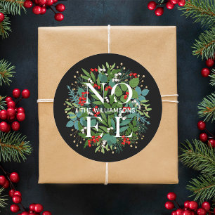 Adesivo Folhagens e Bagas de NOEL