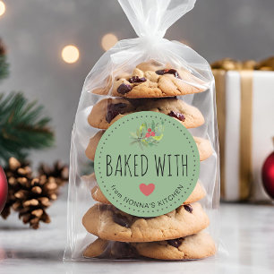 Adesivo Folhagens Festivas de Férias Cozidas Com Amor