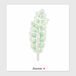 Adesivo Folhas Botânicas de Vegetação em Aquarela Minimali