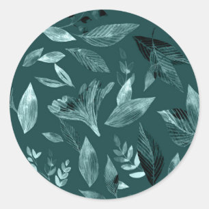 Adesivo Folhas caídas aquarela 10