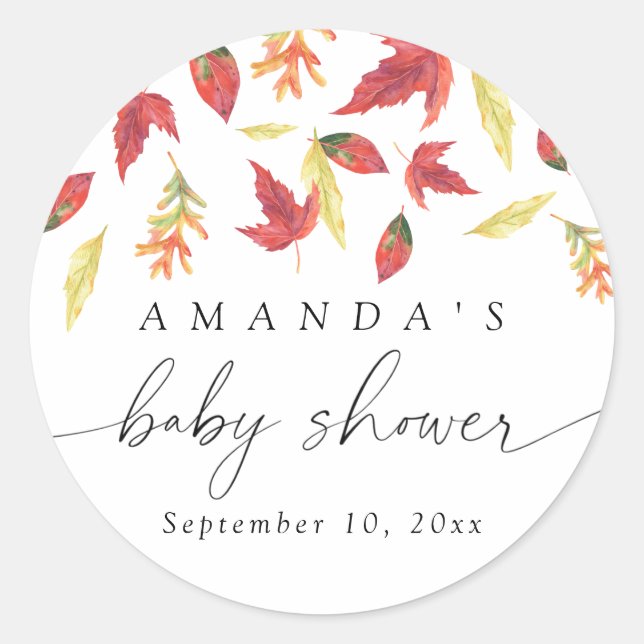 Adesivo Folhas Chás de fraldas (Frente)