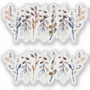 Adesivo Folhas de Berries Watercolor Motifs