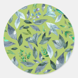 Adesivo Folhas de cor aquosa 6