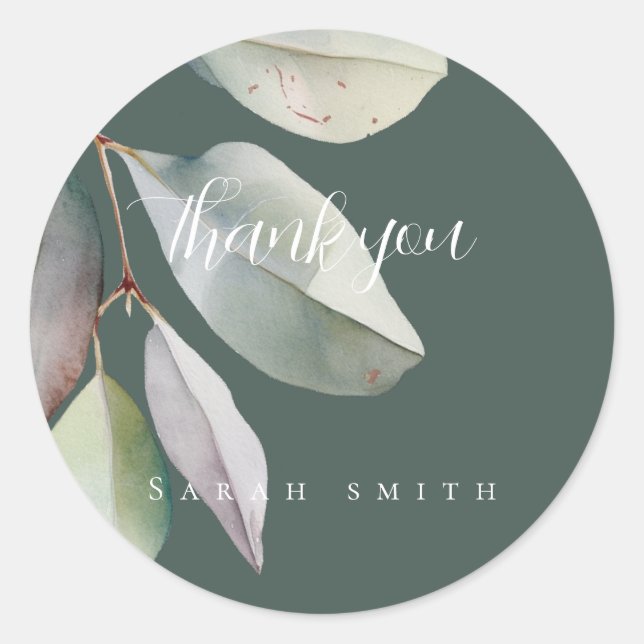 Adesivo  Folhas de eucalipto elegantes  (Frente)