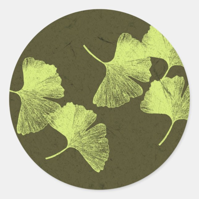 Adesivo Folhas de Ginkgo (Frente)