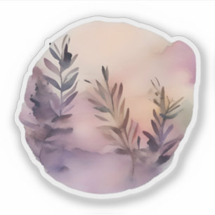 Adesivo Folhas de Lavanda