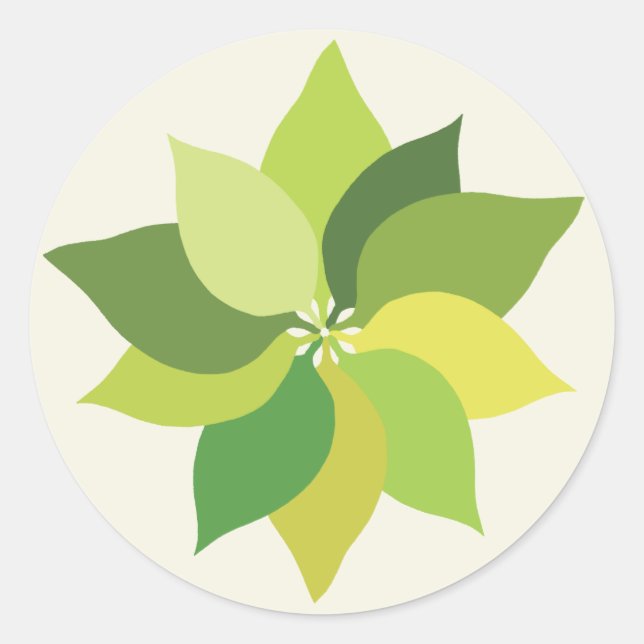 Adesivo Folhas de Lush alegres - padrão de superfície unif (Frente)