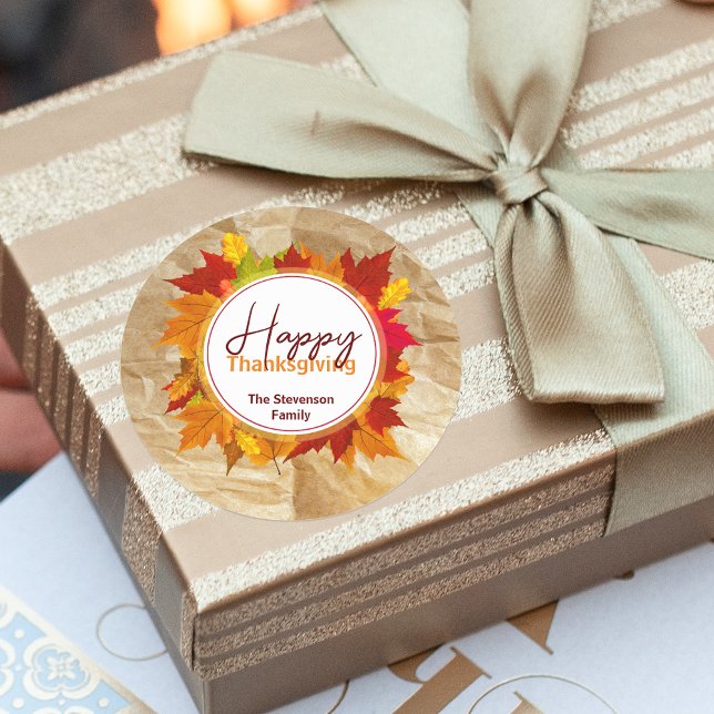 Adesivo Folhas De Mapeamento De Queda Na Textura De Papel, (Criador carregado)