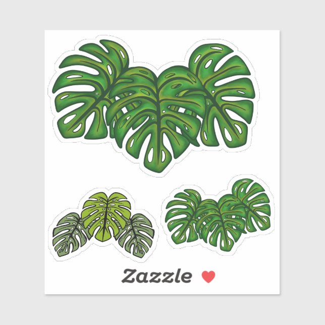 Adesivo Folhas de Monstera (Folha)