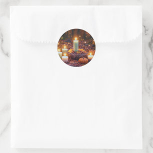 Adesivo Folhas de Outono e Velas