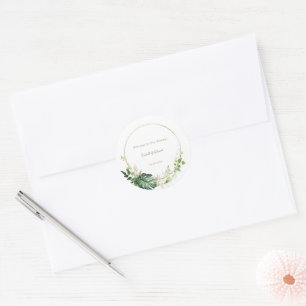 Adesivo Folhas de Palmeira Aquarela Verde e Dourado Tropic