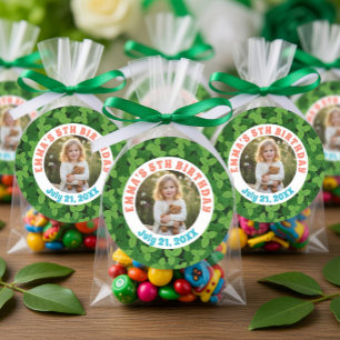 Adesivo Folhas Personalizadas & Aniversário de Foto