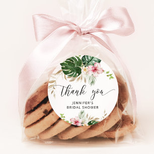 Adesivo Folhas tropicais, chá de noiva monstera