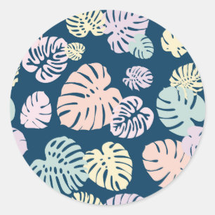 Adesivo Folhas Tropicais Multicoloridas 4