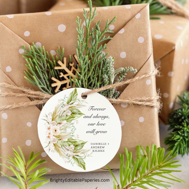 Adesivo Folhas Tropicais Verdejantes da Grama das Pampas  (Tropical Pampas Pop: Brighten Your Day with Our Greenery Sticker.)