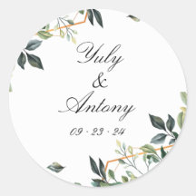 Folhas Verdes, Casamento Moderno Botânico