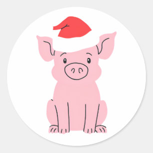 Adesivo Folheto de Natal com Papai Noel