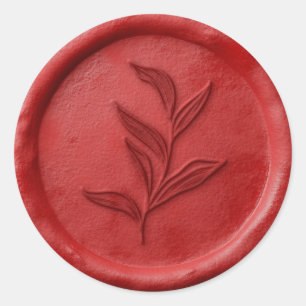 Adesivo Foliage Leaf Wax Seal Sticker
