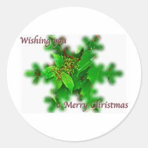 Adesivo Foliage - Vinheta de Natal Feliz