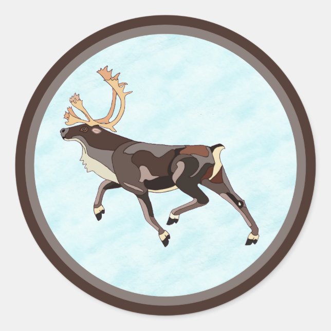 Adesivo Folk Art Cariou/Reindeer (Frente)