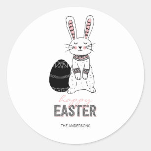 Adesivo Folk Easter Bunny Rabbit Sticker
