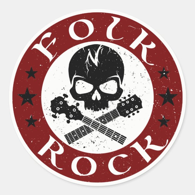 Adesivo Folk N' Rock Stickers (Frente)