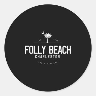 Adesivo Folly Beach Carolina do Sul Surfando