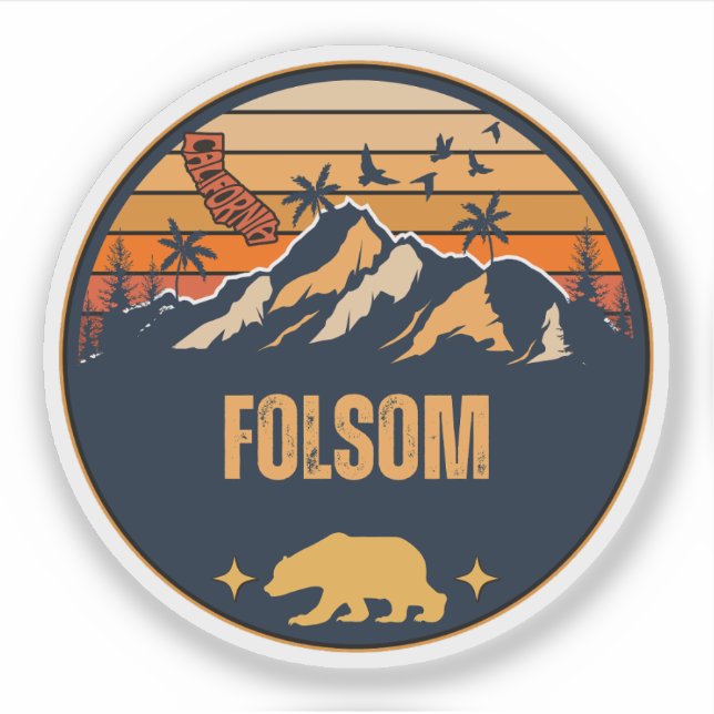Adesivo Folsom, Califórnia (Frente)