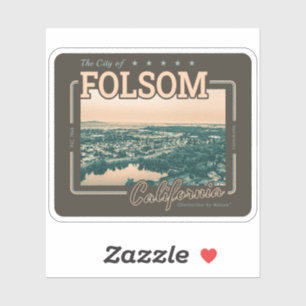 ADESIVO FOLSOM SACRAMENTO CALIFÓRNIA - CIDADE DE FOLSOM CA