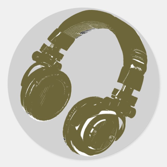 Adesivo Fone de ouvido DJ (Frente)