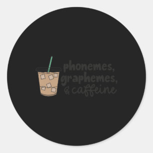 Adesivo Fonemas Grafemas E Cafeína Professor De Volta à Es