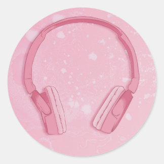 Adesivo fones de ouvido bonitos