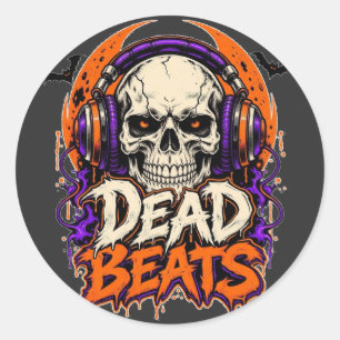 Adesivo Fones de Ouvido Caveira Dead Beats