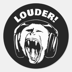 Adesivo Fones de ouvido Mackey Loud Music Lover