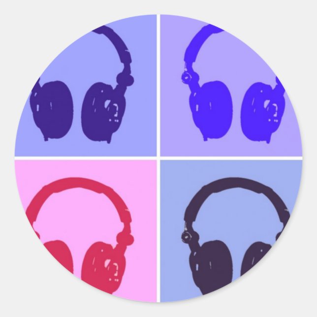 Adesivo Fones de ouvido pop (Frente)