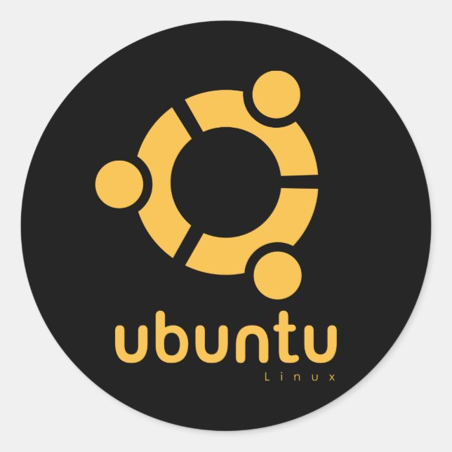 Adesivo Fonte aberta do Ubuntu Linux (Frente)