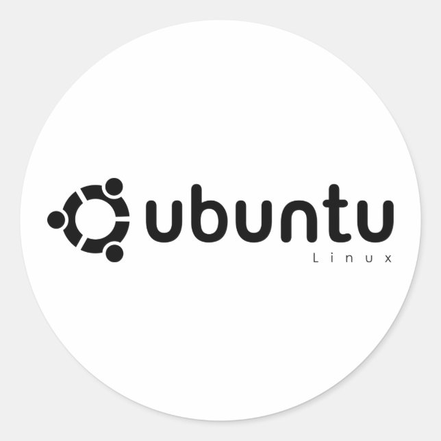 Adesivo Fonte aberta do Ubuntu Linux (Frente)