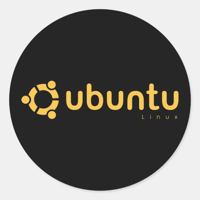 Adesivo Fonte aberta do Ubuntu Linux (Frente)