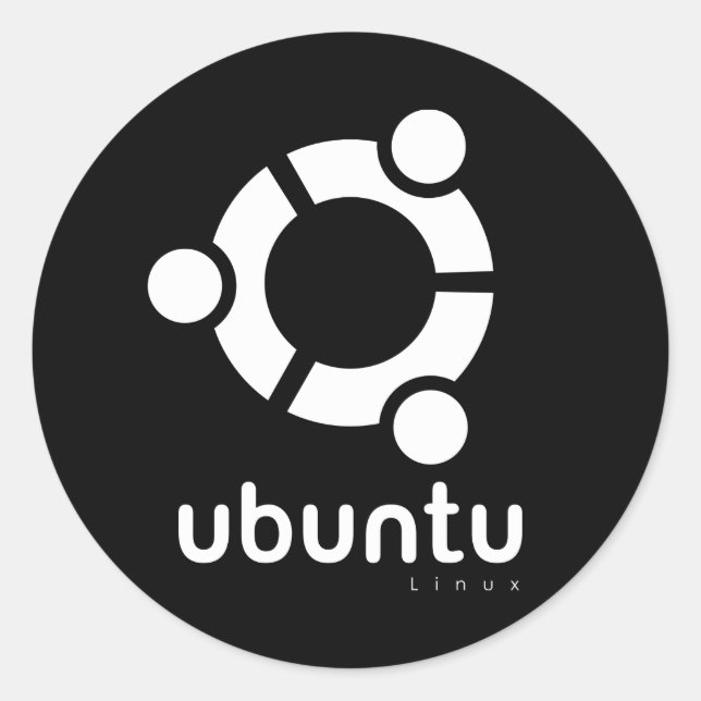 Adesivo Fonte aberta do Ubuntu Linux (Frente)
