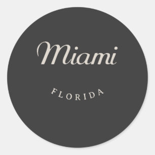 Adesivo Fonte Branca de Miami Florida